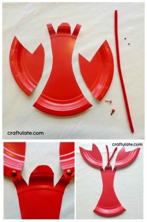 paper plate lobster Lobster Crafts, Sea Creatures Crafts, Cajun Christmas, Sea Animal Crafts, Craft For Beginners, Lobster Fest, Ocean Animal Crafts, Fish Activities, Children's Church Crafts