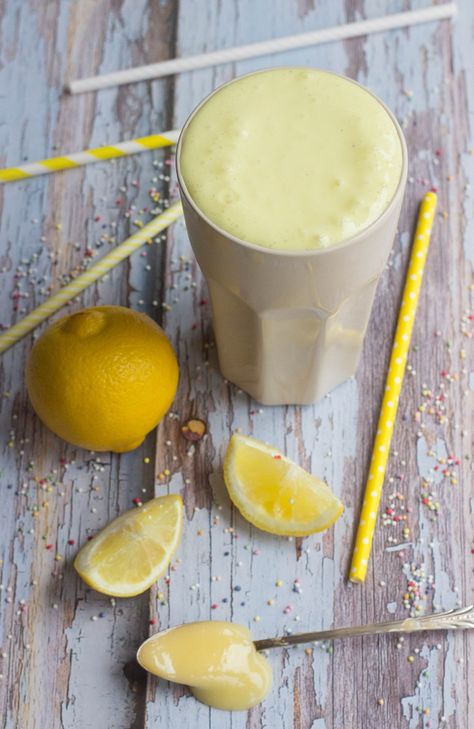 Lemon Milkshake recipe made with Homemade Lemon Curd | FlavoursandFrosting.com Lemon Milkshake, Mint Chocolate Chip Milkshake, Sundae Recipes, French Vanilla Creamer, Homemade Lemon Curd, Oreo Milkshake, Lemon Ice Cream, Milkshake Recipe, Vanilla Milkshake