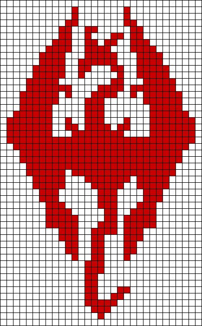 Alpha pattern #54962 | BraceletBook Skyrim Crochet Pattern Free, Game Of Thrones Alpha Pattern, Dragon Pixel Art Grid, Dragon Alpha Pattern, Dragon Pixel Art, Minecraft Pattern, Fantasy Dragons, Crochet Grid, Graph Crochet