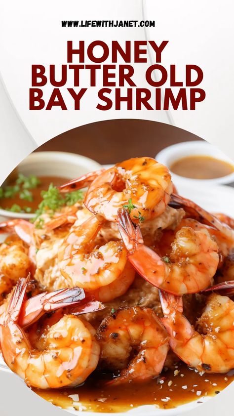 Honey Old Bay Sauce, Recipes Using Old Bay Seasoning, Shrimp Seasoning Recipes, Honey Butter Shrimp, Shrimp With Old Bay Seasoning, Honey Butter Old Bay Shrimp, Honey Old Bay Wings, Ozempic Diet, Shrimp Dinners