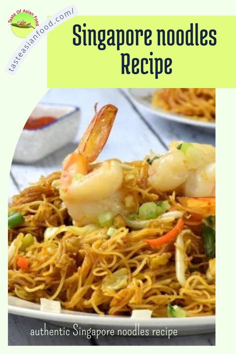 Discover the joy of making Singapore Noodles (also known as Singapore Mei Fun) at home! This restaurant-style recipe features Singapore rice vermicelli, juicy shrimp, crunchy vegetables, and fragrant curry seasonings. With a light garlic and ginger sauce, this easy dish delivers rich flavors that will impress any guest. It's quick, flavorful, and perfect for weeknight dinners. Enjoy this popular take-out dish with an authentic twist. Tags: #singaporenoodles #ricevermicelli #onepotmeal Singapore Rice Noodles Recipe, Singapore Rice, Singapore Rice Noodles, Singapore Noodles Recipe, Mei Fun, Singapore Recipes, Crunchy Vegetables, Rice Noodle Recipes, Curry Seasoning