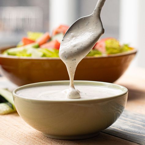 Chili's Ranch Dressing Recipe (For Salad and Dipping) Chilis Ranch Dressing Recipe Copycat, Copycat Chilis Ranch, Chilis Ranch Dressing Recipe, Chilis Ranch, Chilis Ranch Recipe, Restaurant Style Ranch Dressing, Restaurant Ranch Dressing, Recipe For Salad, Best Snickerdoodle Cookies