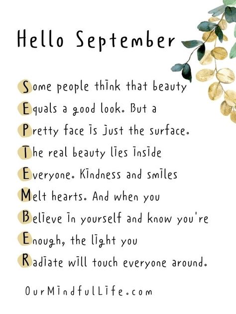 Hello September Quotes, September Quotes, Neuer Monat, New Month Quotes, Calendar Quotes, Monthly Quotes, Happy September, Hello September, When You Believe