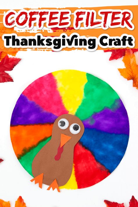 This coffee filter turkey is the perfect way to keep the kids entertained while you're busy in the kitchen on Thanksgiving day! It's an easy Thanksgiving craft that even the younger kids can have fun with! #thanksgivingcraft #turkeycraft #craftsforkids #coffeefiltercraft #kidsactivities Thanksgiving Crafts Ideas, Coffee Filter Turkey, Turkey Template, Thanksgiving Crafts For Toddlers, Fun Thanksgiving Crafts, Thanksgiving School, Easy Thanksgiving Crafts, Crafts For Toddlers, Coffee Filter Crafts