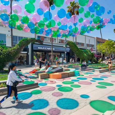 Palm Springs Downtown, City Playground, Urban Art Installation, Concept Board Architecture, Urban Village, Urban Lighting, Urban Park, Street Furniture, Parking Design