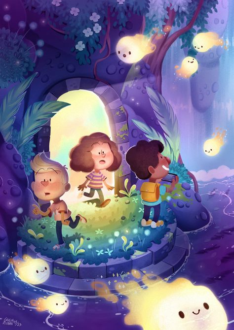 Firefly Painting, Illustration Art Kids, Cover Illustration, Picture Books Illustration, Childrens Books Illustrations, Book Illustration Art, Children Book, Book Illustrations, Animation Design