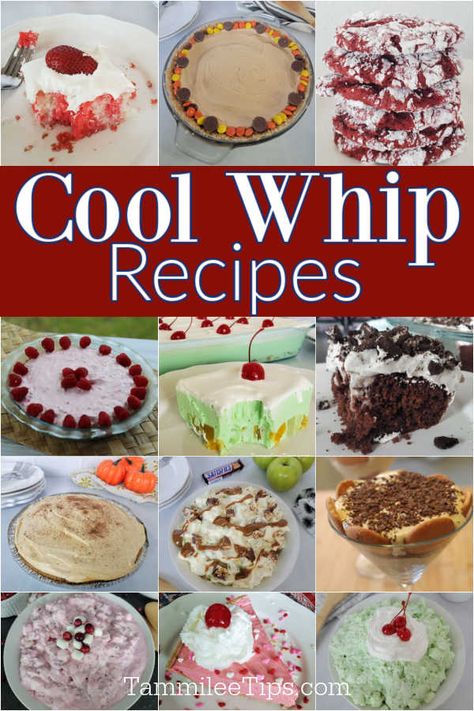 Gram Cracker Dessert Cool Whip, Jello Layered Dessert Cool Whip, Desserts Made With Whipped Cream, Lite Cool Whip Desserts, Easy Jello Desserts Cool Whip, Pb2 Cool Whip Recipe, Cream Cheese And Cool Whip Desserts, Cool Whip Salad Recipes, Coolwhip Pudding Fluff