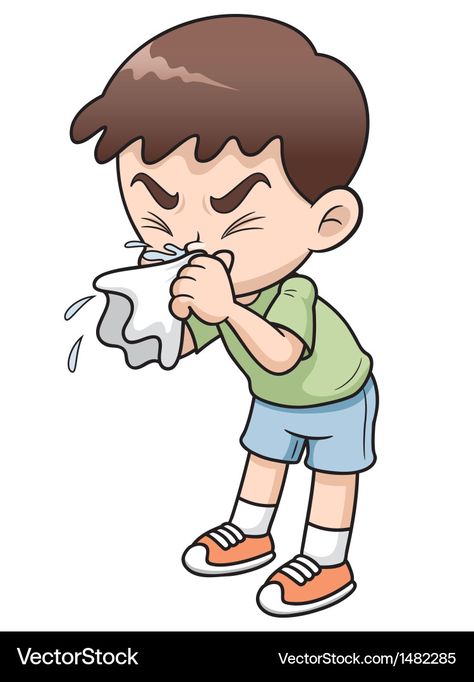 Fever Cartoon, Sick Cute Cartoon, Fever Illustration, Sick Clipart, Sick Cartoon, Child Clipart, Sick Person, Sick Boy, Person Drawing