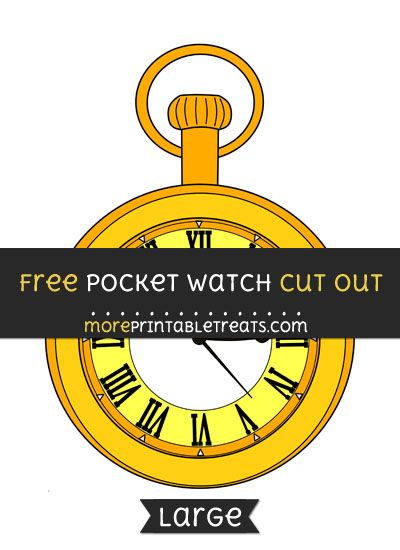 Pocket Watch Cut Out - Large Pocket Watch Printable Free, Alice In Wonderland Pocket Watch, Alice In Wonderland Watch, Wonderland Classroom, Alice In Wonderland Clocks, Disney Themed Classroom, Alice In Wonderland Decorations, Wonderland Decor, Watch Diy