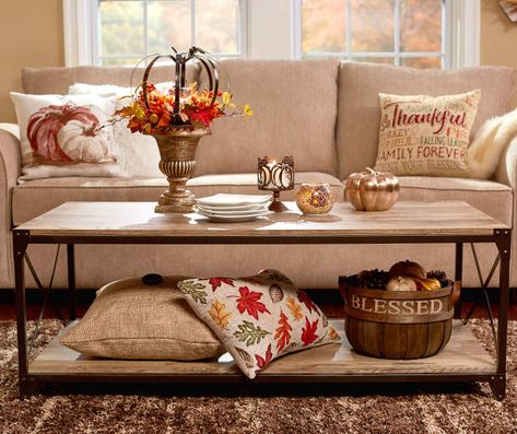 Harvest Living Room Decor, Indoor Fall Decor, Fall Apartment Decor, Fall Fireplace, Metal Pumpkins, Comfy Living Room, Fall Decor Inspiration, Wooden Basket, Fall Thanksgiving Decor