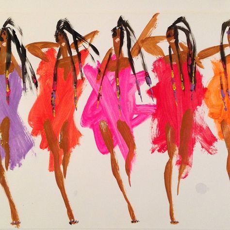 Donald Drawbertson, Donald Robertson, Diana Vreeland, Muse Art, Black Art Painting, Afrocentric Art, Big Art, Fashion Sketch, Fashion Art Illustration