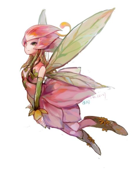 Fairy Concept Art, Lily Fairy, 동화 삽화, Cute Fantasy Creatures, Digimon Adventure, Mythical Creatures Art, Fairy Art, Creature Concept, Magical Creatures