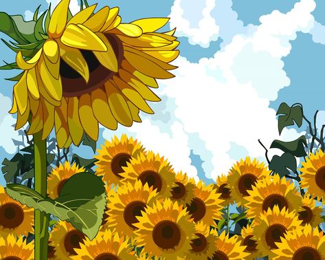 #zicxa #image #background #wallpaper Sunflower Mobile, Hand Drawn Sunflower, Drawn Sunflower, Mobile Phone Wallpaper, Sunflower Drawing, Sunflowers Background, Sunflower Wallpaper, Sunflower Art, Sunflower Fields