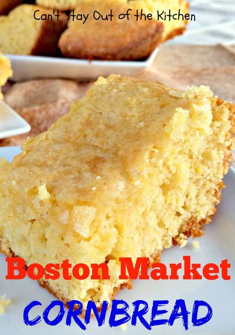 Boston Market Cornbread Recipe, Boston Market Cornbread, Boston Market, Buttermilk Cornbread, Jiffy Corn Muffin Mix, Corn Muffin Mix, Sweet Cornbread, Cornbread Recipe, Duncan Hines