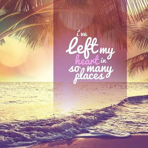 "I've left my heart in so many places"... so have we! Tell us what destination(s) you love! #travel #explore #fallinlove #adventure #instatravel #travelgram #itravel2000 Vacation Captions, Vacation Quotes, Sandals Resorts, Love Travel, Picture Credit, Just Married, Tahiti, Instagram Captions, Inspirational Quotes Motivation