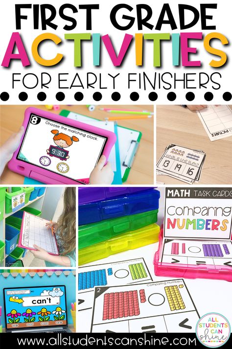 1st Grade Early Finishers, 1st Grade Enrichment Activities, Early Finisher Activities 1st Grade, Early Finishers 1st Grade, Early Finishers Activities 1st Grade, Early Finishers First Grade, Third Grade Early Finisher Activities, Early Finisher First Grade, Extra Activities Early Finishers