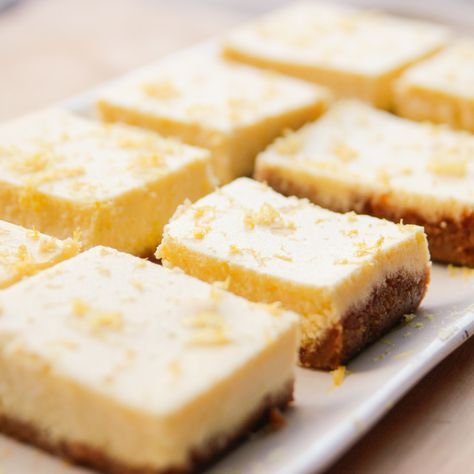 Limoncello Ricotta Cheesecake By Ina Garten No Bake Lemon Cheesecake, Lemon Cheesecake Bars, Ricotta Cheesecake, Ina Garten Recipes, Food Network Canada, Digestive Biscuits, Barefoot Contessa, Cake Bars, Cream Cheese Recipes