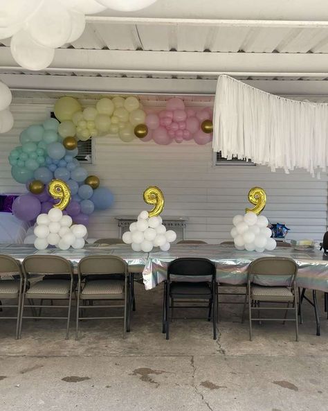 9 Year Birthday Party Theme Girl, On Cloud Nine Birthday Party, 9 Year Birthday Party Theme, Cloud Nine Birthday Party Decorations, On Cloud 9 Birthday Party, Cloud Nine Birthday Party, Cloud 9 Birthday Party Ideas, Cloud 9 Party, Girls 9th Birthday