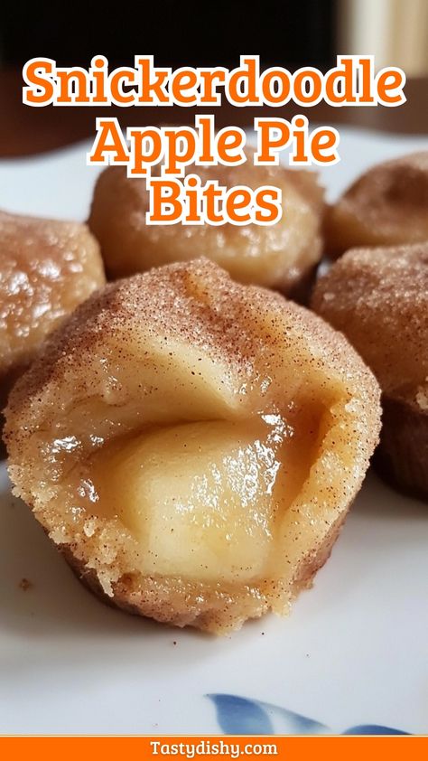 Delicious Snickerdoodle Apple Pie Bites: Quick & Easy Recipe! Snickerdoodle Apple Pie Bites Recipes, Snickerdoodle Apple Pie Bites, Snickerdoodle Apple Pie, Apple Crisp Bites, Apple Cinnamon Bites, Apple Pie Cookie, Apple Pie Bites Recipe, Cherry Pie Bites, Apple Bites Recipe