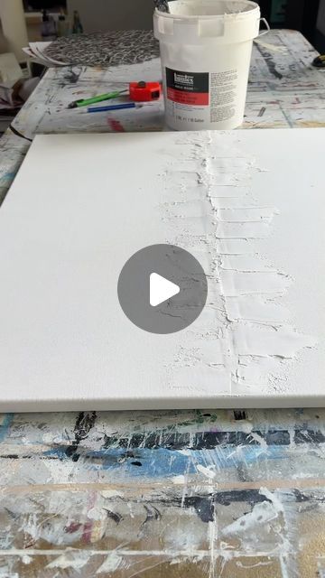 Studio Spindler | Texture Artist on Instagram: "🎨 From a blank canvas to a world of texture #texturedarttutorial #canvasart #diyart #paintingstyle #moldingpaste #plasterart #spackle #sculpturalpainting" Using Spackle For Crafts, Plaster Wall Art Videos Tutorials, Spackle Painting On Canvas, Plaster Of Paris Texture Painting, Spackle Art, 3d Wall Art Plaster Of Paris, Sculpting With Plaster Of Paris, Plaster Art, Painting Style