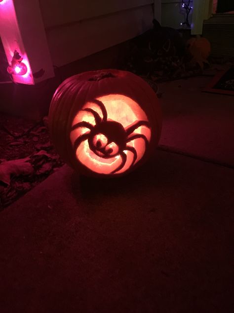 Pumpkin Carving Ideas Spider, Animal Pumpkin Carving Ideas, Pumpkin Carving Spider, Witchy Pumpkin Carving, Animal Pumpkin Carving, Spider Pumpkin Carving, Spider Pumpkin, Creative Pumpkin Carving, Lantern Ideas