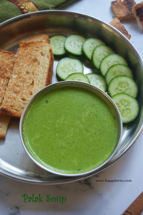 Palak Soup Recipe| Spinach Soup Recipe | How to make Palak Soup Brocolli Potato Soup, Soup Spinach, Spinach Soup Recipe, Recipe Spinach, Sweet Corn Soup, Spinach Soup, Indian Cooking Recipes, Corn Soup, Breadsticks