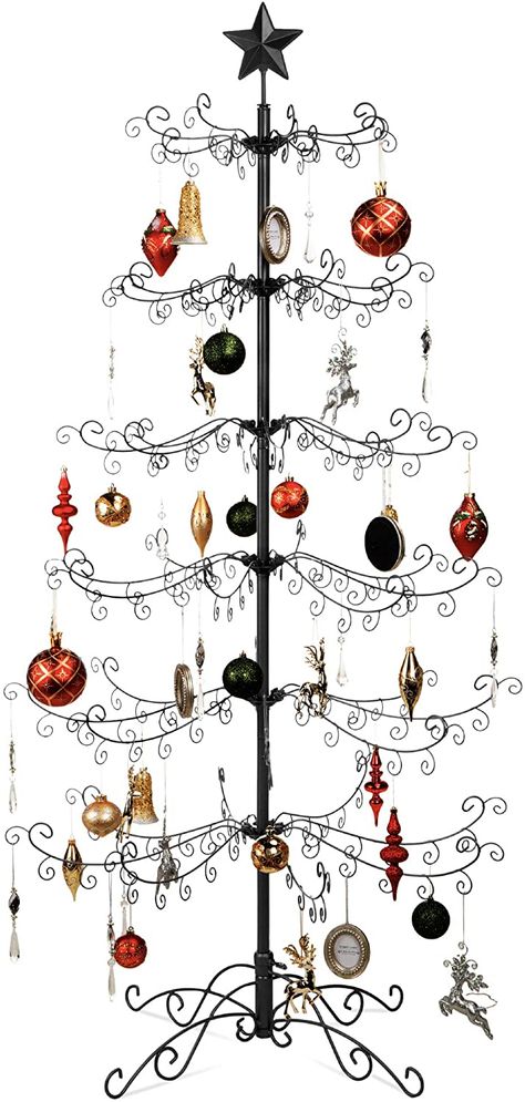 AmazonSmile: Best Choice Products 6ft Wrought Iron Ornament Display Christmas Tree w/Easy Assembly and Stand - Black: Home & Kitchen Wrought Iron Christmas Tree, Iron Christmas Tree, Metro Exodus, Battlefield 5, Bottle Flip, Iron Hinges, Gta 6, Division 2, Bubble Shooter