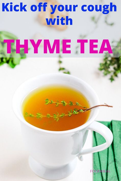 You’ve tonsils? make thyme tea and enjoy the thyme tea benefits for tonsillitis. This tea will reduce your coughing in a day. Learn how to make thyme tea plus how I got rid of my tonsillitis with this thyme tea homemade remedy. #thymetea #thymteabenefits #hearbalifetearecipes #herbaltearecipes #healthydrinks #antiinflammatorydiet #coughremedy #tonsilshomeremedy Thyme Tea Benefits, Tea For Cough, Healthy Teas Recipes, Tea For Inflammation, Tea Homemade, Thyme Tea, Homemade Cough Remedies, Dry Cough Remedies, Gut Healing Recipes