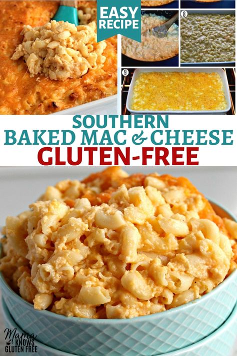 Gluten Free Macaroni And Cheese, Gluten Free Mac And Cheese Recipe, Mac And Cheese Baked, Mama Knows Gluten Free, Gf Sides, Gluten Free Mac And Cheese, Best Mac N Cheese Recipe, Gluten Free Holiday, Gluten Free Sides