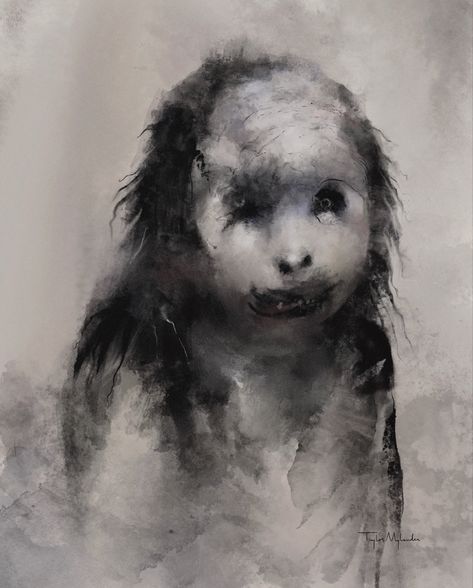 Instagram @tealdecay Horror Room Decor, Dark Wall Art, Horror Room, Creepy Dark, Dark Horror, Horror Artwork, Creature Artwork, Star Painting, Dark Wall