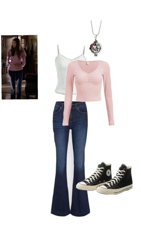 #thevampirediaries Elana Vampire Diaries Outfit, Elena Gilbert Jeans, Elena Gilbert Aesthetic Outfit, Vampire Diaries Aesthetic Outfits, Elena Gilbert Outfits Inspired, Elena Gilbert Outfits Aesthetic, Vampire Diaries Elena Outfits, Elaina Gilbert Outfits, Aria Pll Outfits