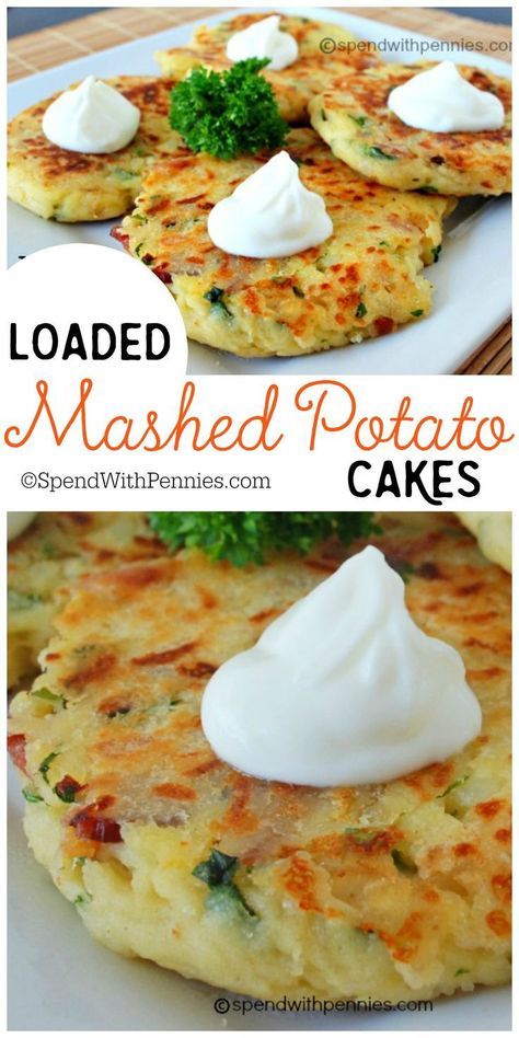 Mashed Potatoes Cakes, Potatoes Cakes, Mashed Potato Cakes, Loaded Mashed Potatoes, Leftover Mashed Potatoes, Potato Cakes, Potato Pancakes, Mashed Potato, Potato Dishes