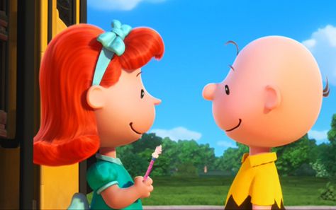 The Little Red Haired Girl Charlie Brown, Charlie Brown And Red Haired Girl, Charlie Brown Costume, Red Hair Day, Charlie Brown Wallpaper, Charlie Brown Characters, Peanuts Movie, Sally Brown, Peanuts Charlie Brown Snoopy