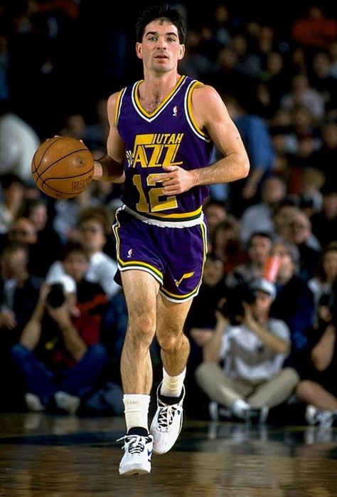 John Stockton - My favorite basketball player John Stockton, Olympic Basketball, Karl Malone, Nba Wallpapers, Nba Legends, Basketball Leagues, Basketball Legends, Trail Blazers, National Basketball Association