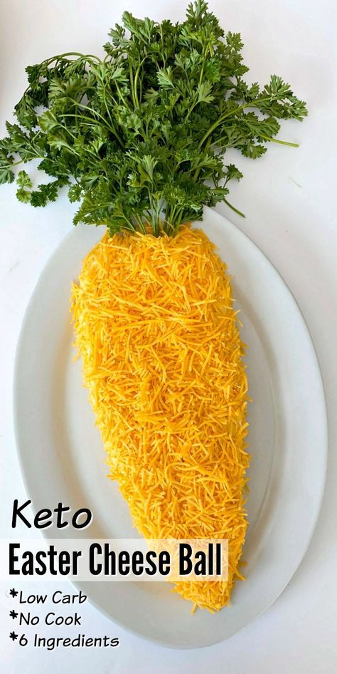 Easter Cheeseball, Easter Cheese Ball Recipes, Easter Cheese Ball, Easter Cheese, Easter Appetizer, Keto Easter, Easter Food Appetizers, Cheese Ball Recipe, Low Carb Crackers