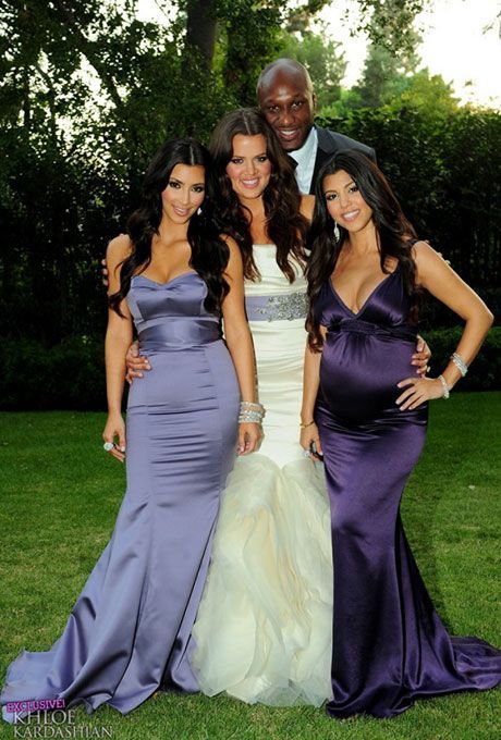 Khloe Kardashian Wedding Dress, Khloe Kardashian Wedding, Kardashian Wedding Dress, Khloe And Lamar, Kardashian Wedding, Pregnant Bridesmaid, Celebrity Bride, Coral Bridesmaid Dresses, Celebrity Wedding Dresses