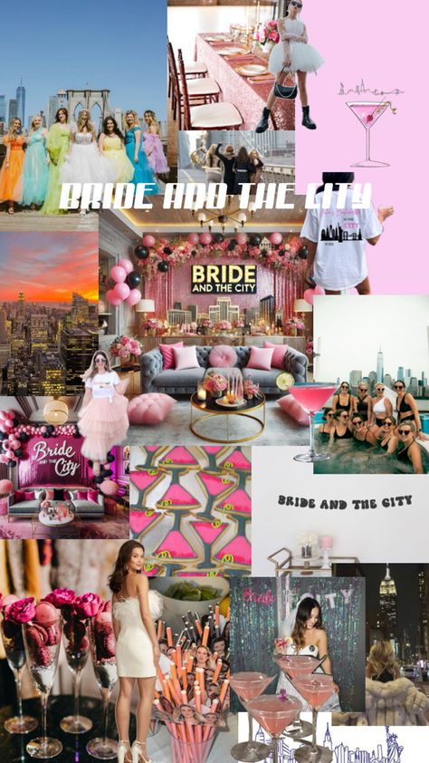 #satc #sexandthecity #brideandthecity #bacheloretteparty Bride And The City Bachelorette, Chicago Bachelorette Party Themes, Satc Bachelorette, Atlantic City Bachelorette Party, New York City Bachelorette Party, Hens Night Theme, Nyc Bachelorette Party, City Bachelorette Party, Chicago Bachelorette Party