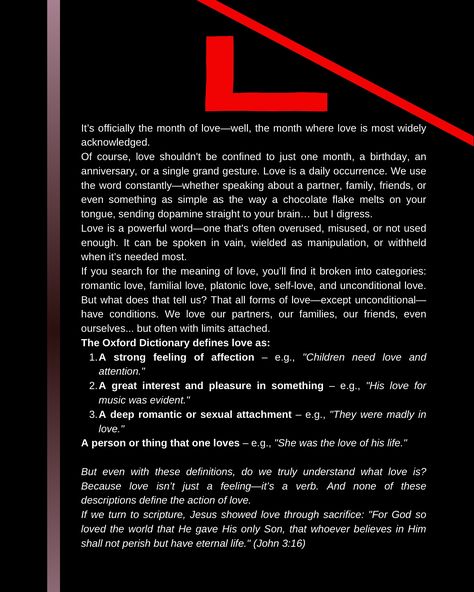 It's the month of love but what does that mean? Swipe to read... ❤️

Do you really know what it means to love? Month Of Love, Powerful Words, Meant To Be, Reading