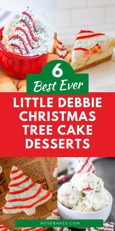 Little Debbie Christmas Tree Cake desserts roundup Copycat Little Debbie Christmas Tree Cakes, Christmas Tree Dessert Little Debbie, Lil Debbie Christmas Tree Cake Recipes, Little Debbie Christmas Tree Cakes Dip, Christmas Tree Trifle Desserts, Little Debbie Christmas Tree Cheesecakes, Diy Little Debbie Christmas Tree Cakes, Little Debbie Christmas Cake Recipes, Christmas Tree Cake Dessert Ideas