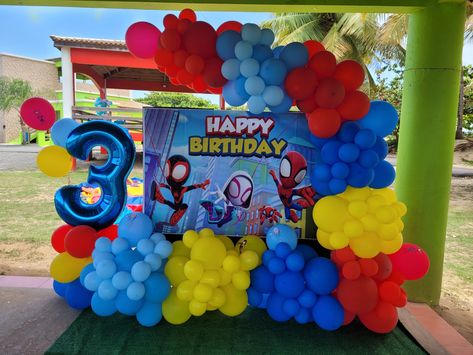 Spidey And His Amazing Friends Birthday Backdrop, Spidey And Friends Balloon Garland, Spidey And His Amazing Friends Decoration, Spidey And His Amazing Friends Centerpiece Ideas, Spidey And His Amazing Friends Balloon Arch, Spidey Balloon Arch, Spidey And His Amazing Friends Birthday Party Backdrop, Spidey Birthday Decorations, Spiderman And Friends Birthday Party