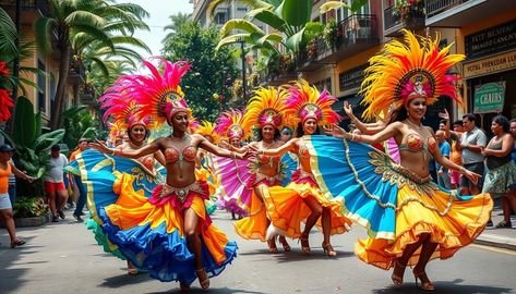 Samba Dance in Brazil: Experience the Rhythm! Brazil Carnival Aesthetic, Brazil Dance, Samba Music, Brazilian People, Brazilian Samba, Samba Dance, Brazil Culture, Dance Attire, Rio Carnival