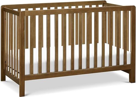 Amazon.com : Carter's by DaVinci Colby 4-in-1 Low-Profile Convertible Crib in Walnut, Greenguard Gold Certified : Baby Davinci Crib, Bed Day, The Carter, Adjustable Mattress, Day Bed, Toddler Furniture, Convertible Crib, Project Nursery, Full Size Bed