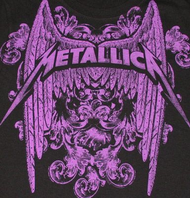 Metallica Purple Sign Metallica Logo, Metallica Band, Metallica Shirt, Punk Poster, Beer Outfit, T Shirt Logo, Metal Clothing, Glad Rags, Wings Logo