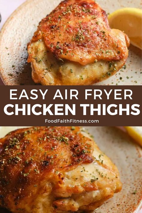 With less oil and all the flavor, these thighs are crispy, juicy, and downright delicious. Air Fryer Recipes Chicken Thighs, Cooking Chicken Thighs, Air Fryer Fried Chicken, Air Fryer Chicken Thighs, Thighs Chicken, Air Fryer Oven Recipes, Chicken Thigh Recipes Crockpot, Chicken Thigh Recipes Baked, Air Fried Chicken