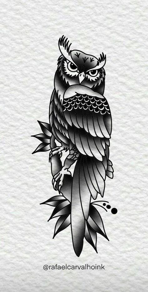 78 Minimalist Tattoos That Will Encourage You To Get Inked Check more at https://howcandothis.com/manstyle/78-minimalist-tattoos-that-will-encourage-you-to-get-inked-38/ American Traditional Owl Tattoo Design, Old School Tattoo Animal, Traditional Owl Tattoo Design, Old School Animal Tattoo, American Traditional Owl Tattoo, Traditional Cover Up Tattoo, American Traditional Animal Tattoo, Traditional Vulture Tattoo, Traditional Owl Tattoo