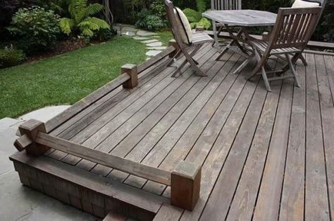 deck Decks No Railing, Deck No Railing Ideas, Low Deck Railing Ideas, No Railing Deck, Deck With No Railing, Low Deck Designs, Deck Options, Hardscape Materials, Reling Design