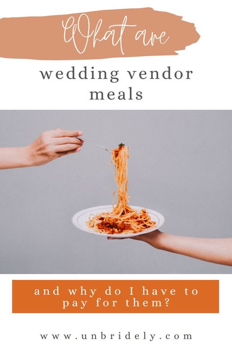 Vendor meals: what they are, who gets them and why they're important to a smooth running wedding. Recovery Breakfast, Wedding Vendor Ideas, Wedding Vendor List, Vendor Checklist, Vendor Tips, Vendor Ideas, Vendor List, Checklist Wedding, Curated Wedding