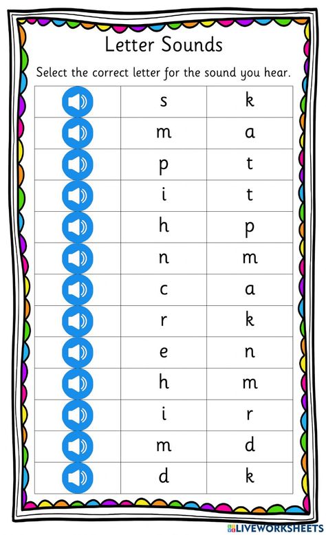 Phonemes online worksheet for Infant 1. You can do the exercises online or download the worksheet as pdf. Jolly Phonics Activities Worksheets Group 2, Jolly Phonics Worksheets Group 1, Jolly Phonics Group 1 Worksheet, Phonic Sounds Of Alphabets, Jolly Phonics Group 2, Jolly Phonics Order, Sounds Worksheet, Kindergarten Phonics Activities, Jolly Phonics Activities