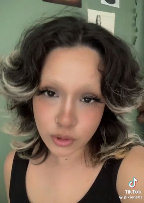 @ pixiegabs on TikTok Long Hair with Frosted Tips, Shag Haircut Dip Dye Shag Hair, Long Hair Frosted Tips, Frost Tips Hair, Frosted Tips Long Hair, Frosted Tips Women Hair, Frosted Tips Hair, Haircut 2025, Dream Haircut, Brown Layered Hair