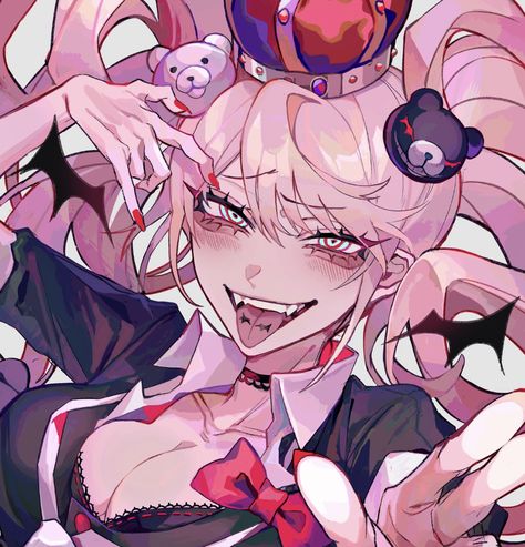 Scenecore Art, Danganronpa Junko, Junko Enoshima, Pretty Drawings, Danganronpa Characters, Cute Profile Pictures, Fantasy Character Design, Pretty Art, Danganronpa